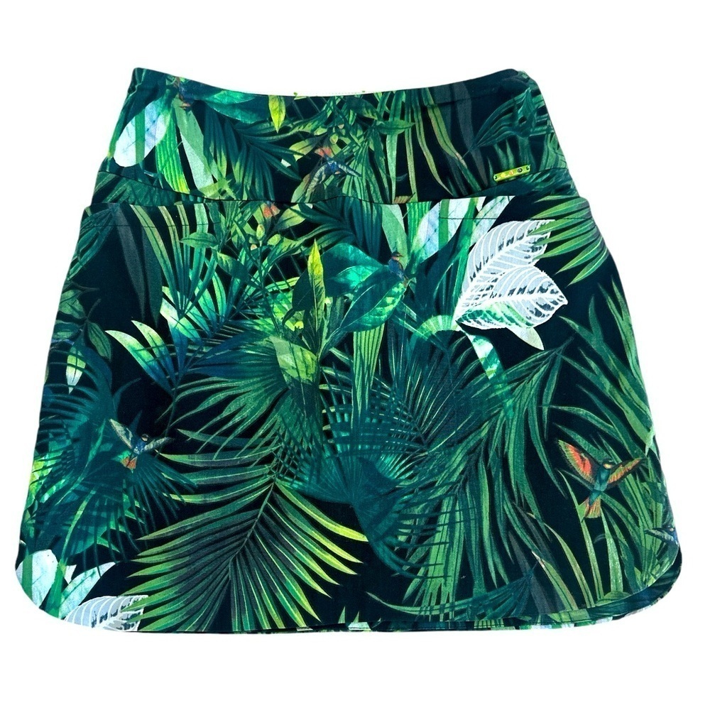 Swing Control Women’s Tropical Print Golf Skort - Picture 2 of 11